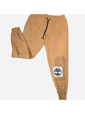 Timberland Men's Tan and Brown Joggers-tracksuit
